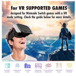 VR Headset for Nintendo Switch - Black